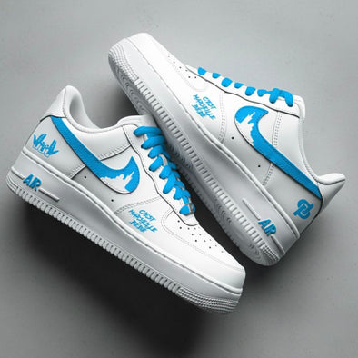 Custom Air Force 1 – Marseille City Edition | Blue Skyline & "C’est Marseille Bébé"