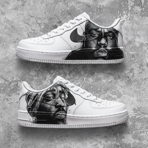 Custom Air Force 1 Sneakers Hand-Painted Hip Hop Art Streetwear Shoes