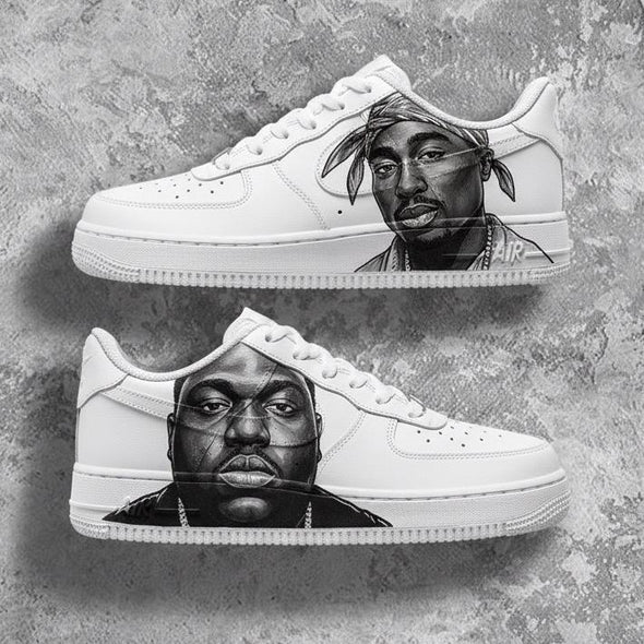 Custom Air Force 1 Sneakers Hand-Painted Hip Hop Art Streetwear Shoes
