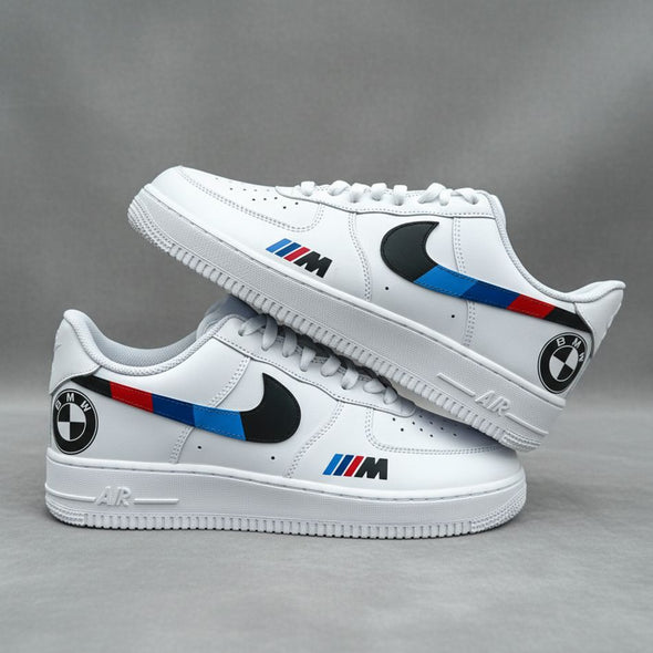 Custom BMW M Sport AF1 Sneakers – Hand Painted Car Shoes