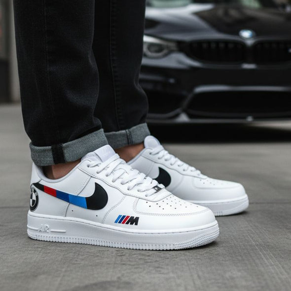 Custom BMW M Sport AF1 Sneakers – Hand Painted Car Shoes
