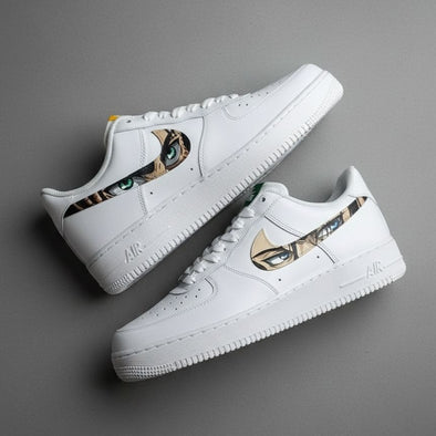 Custom Air Force 1 Sneakers – Anime Eyes Design Gift